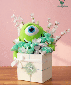 Alternative view of Luxury Gift Set – Plush Bear with Artificial Roses, Jasmine, Heat Mug & Perfume 35ml