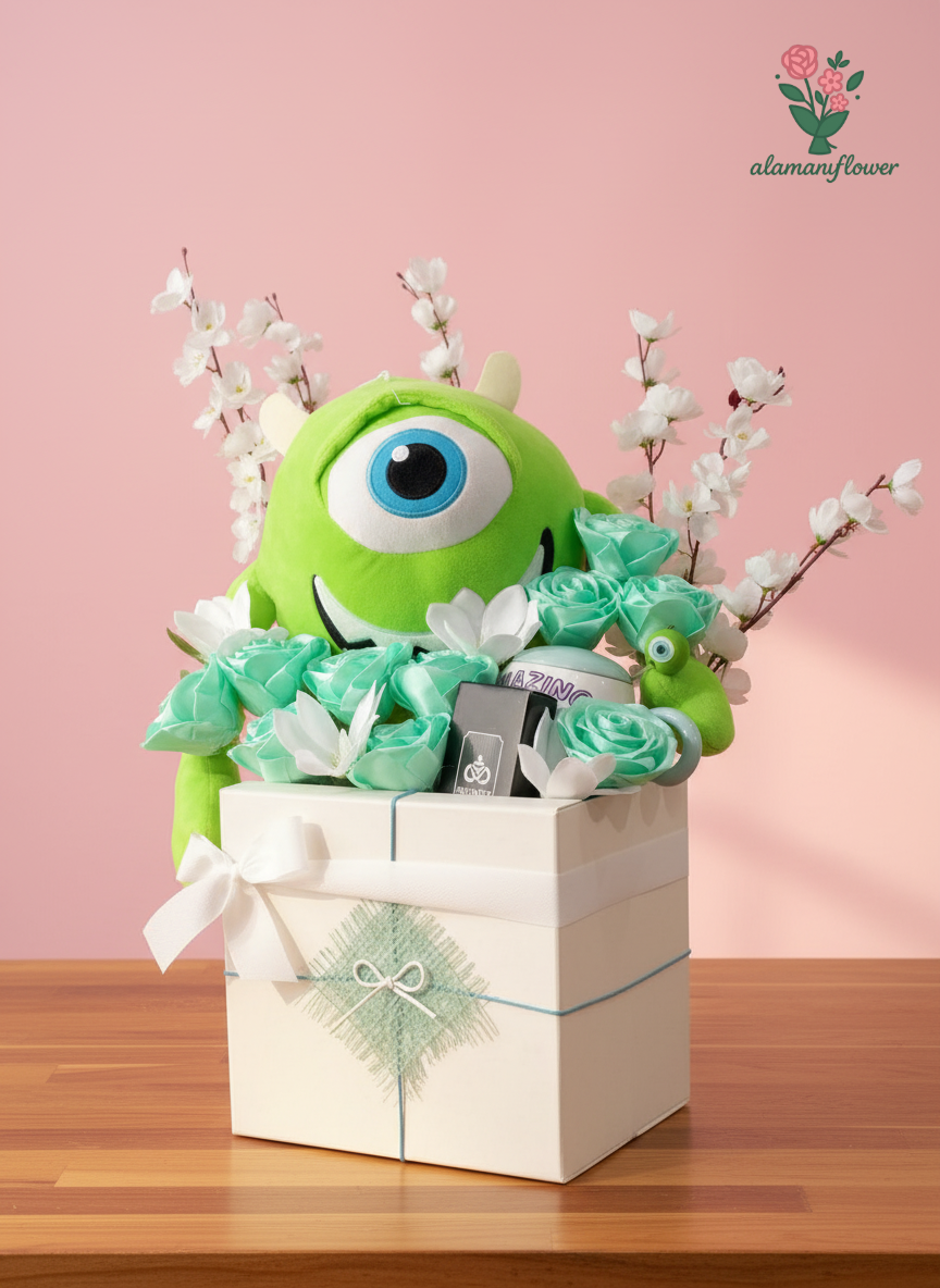 Luxury Gift Set – Plush Bear with Artificial Roses, Jasmine, Heat Mug & Perfume 35ml Luxury Gift Set – Plush Bear with Artificial Roses, Jasmine, Heat Mug & Perfume 35ml - Image 2