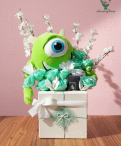 Luxury Gift Set – Plush Bear with Artificial Roses, Jasmine, Heat Mug & Perfume 35ml