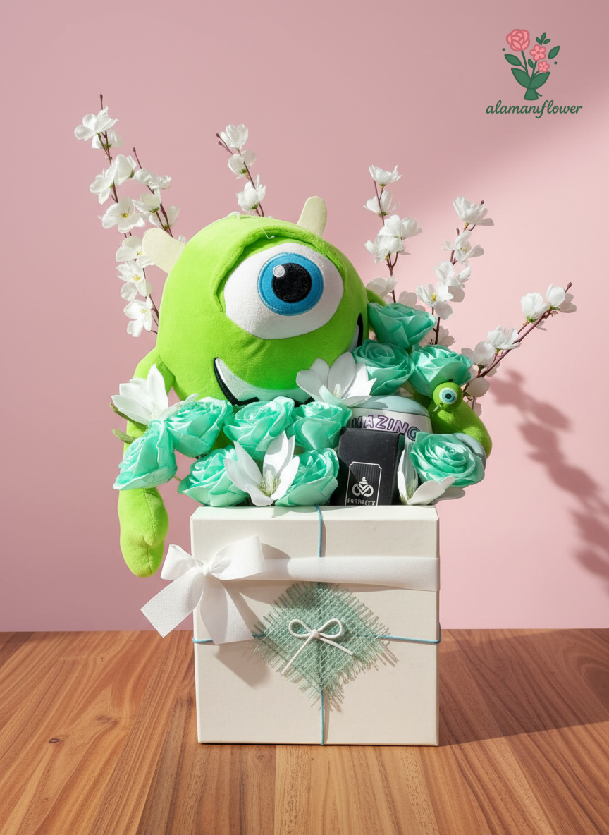 Luxury Gift Set – Plush Bear with Artificial Roses, Jasmine, Heat Mug & Perfume 35ml Luxury Gift Set – Plush Bear with Artificial Roses, Jasmine, Heat Mug & Perfume 35ml - Image 3