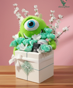 Luxury Gift Set – Plush Bear with Artificial Roses, Jasmine, Heat Mug & Perfume 35ml